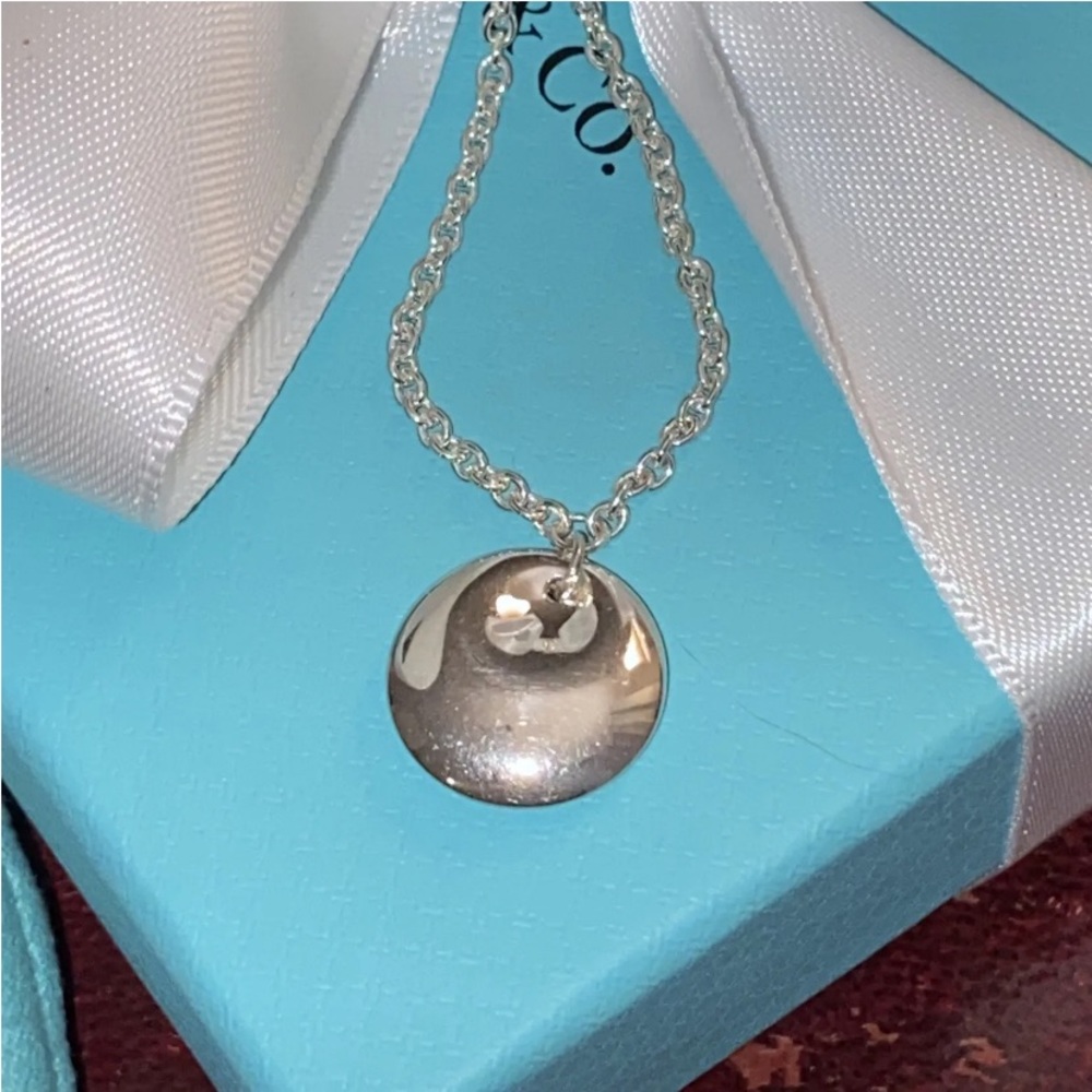 Tiffany & Co. Elsa Peretti 925 Sterling Silver Round Disc Charm Bracelet 7"